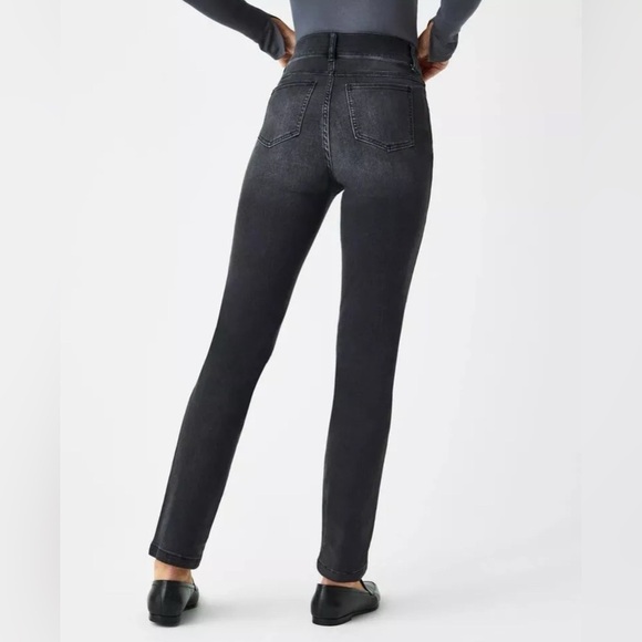 Spanx Ankle Straight Leg Jeans 20355R - Vintage Black - medium (6-8) Item#BZ - Picture 3 of 12